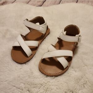 Kiderence white toddler sandals 